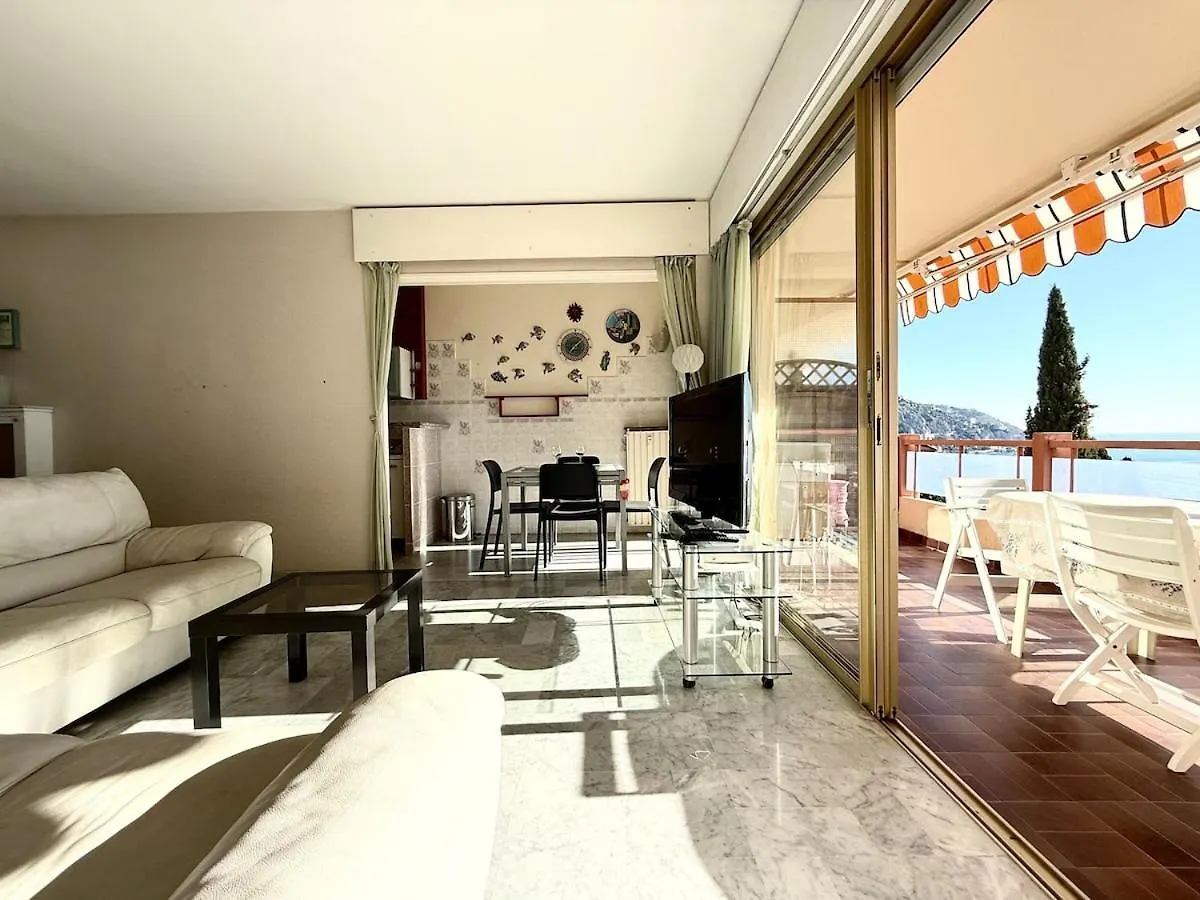 T3 Lumineux Terrasse Vue Mer Menton 0*,