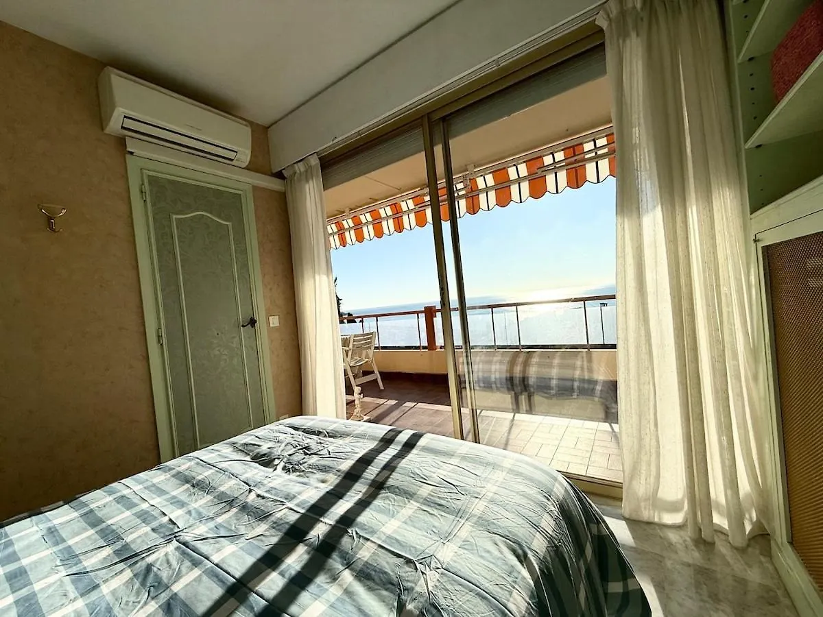 T3 Lumineux Terrasse Vue Mer Menton 0*,  Fransa